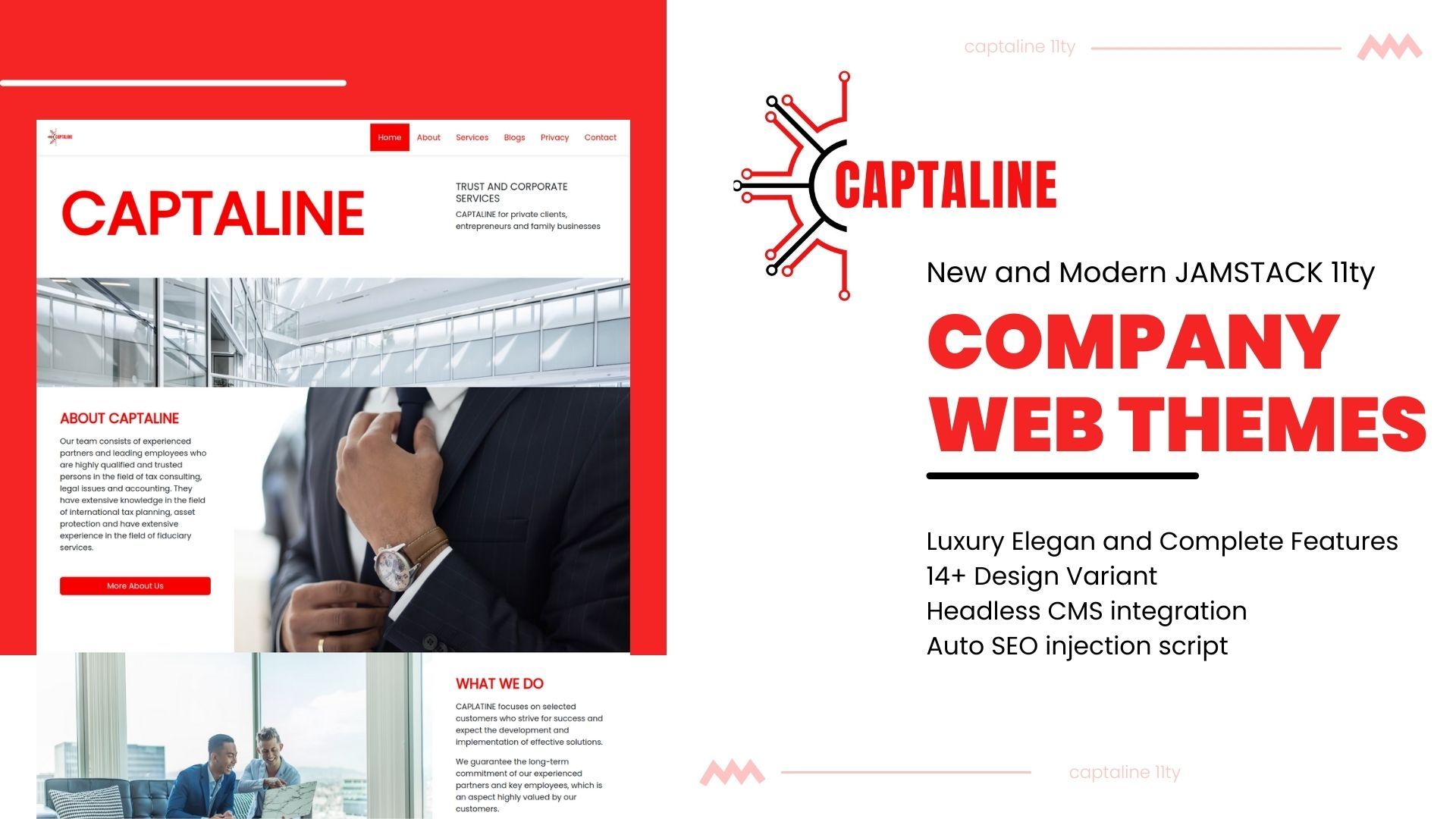 Captaline Company Profile Web Themes