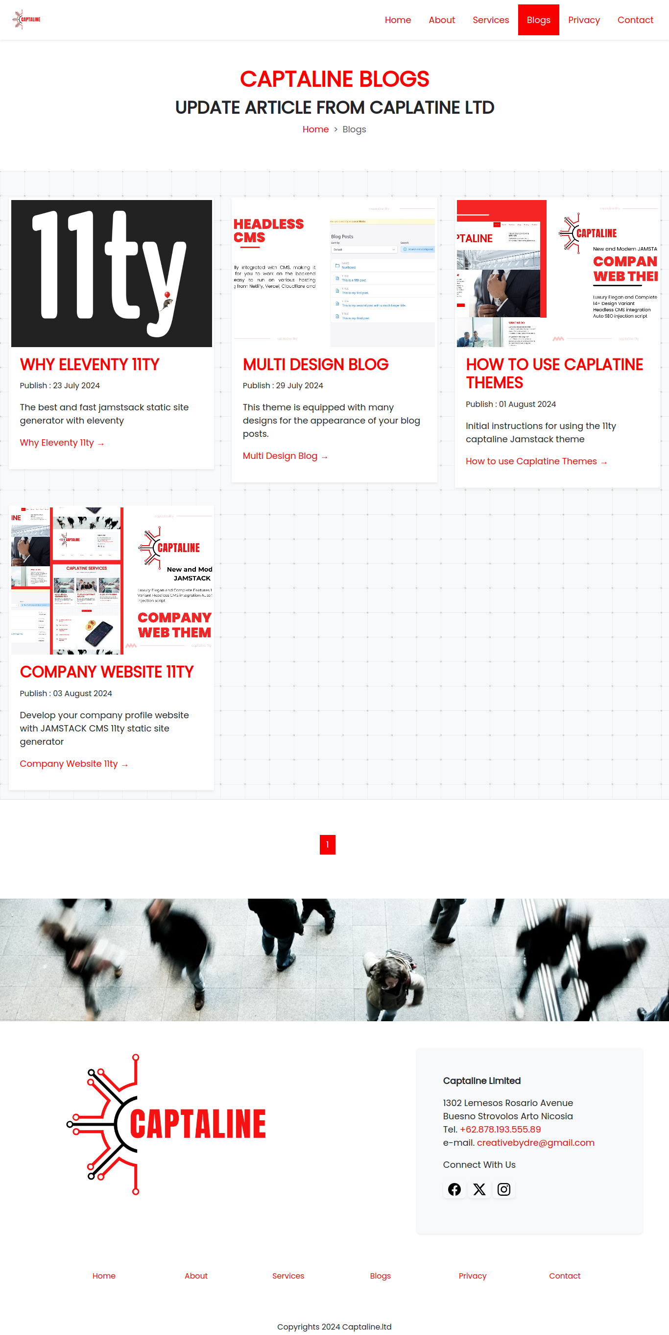 Blog Design company profile website themes JAMSTACK 11ty Static site generator