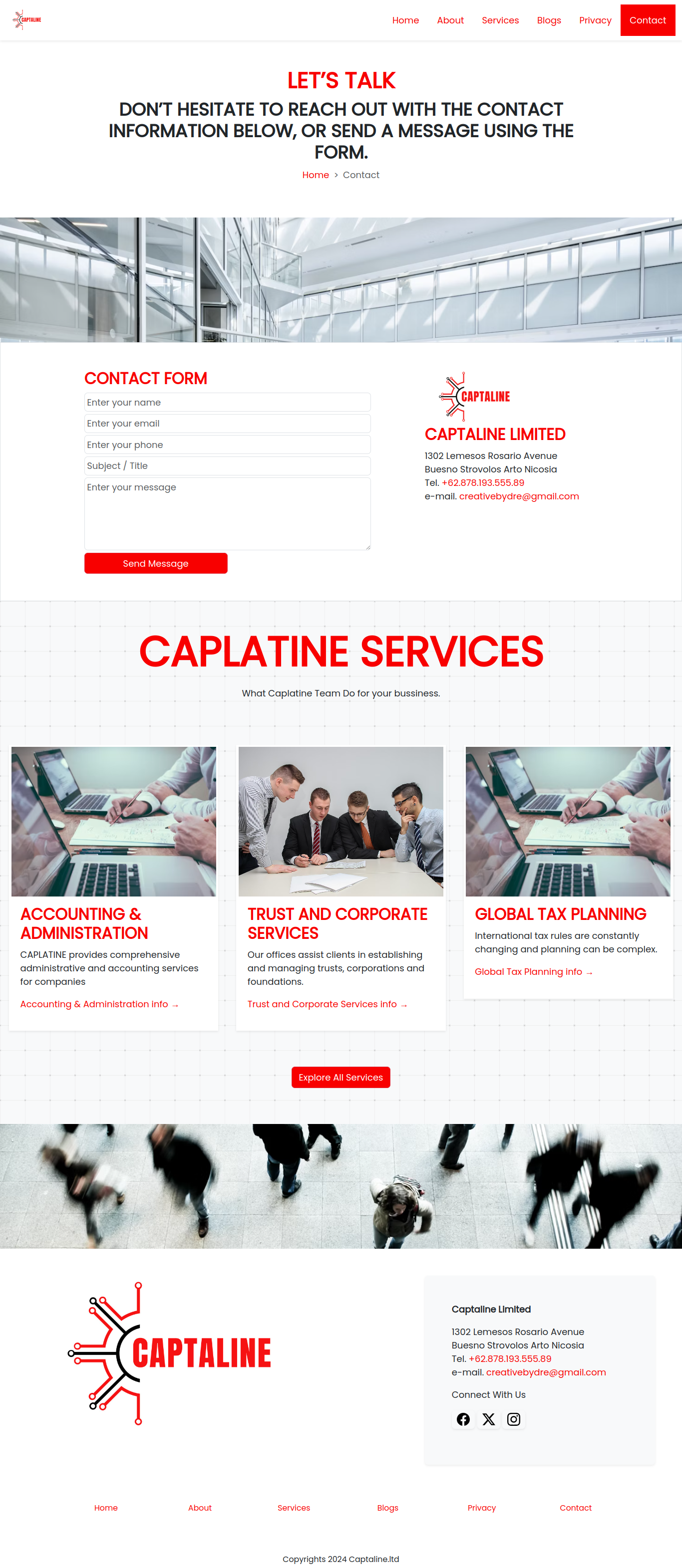 Contact Page Design company profile website themes JAMSTACK 11ty Static site generator